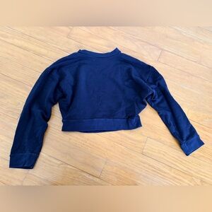 Black Cropped Sweatshirt